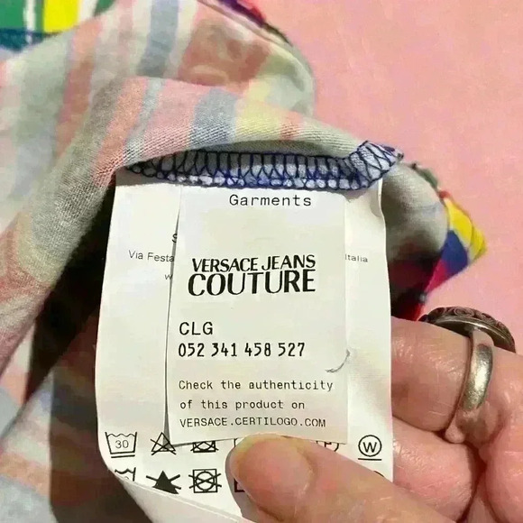 Versace Jeans Couture Pride Project Rainbow T Shirt Womens Size 6 - Picture 9 of 14